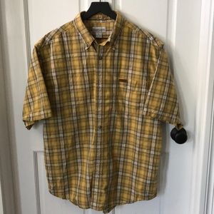 Carhartt short sleeve plaid shirt size XL